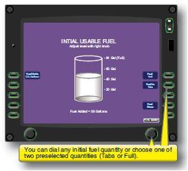 Making an initial fuel estimate